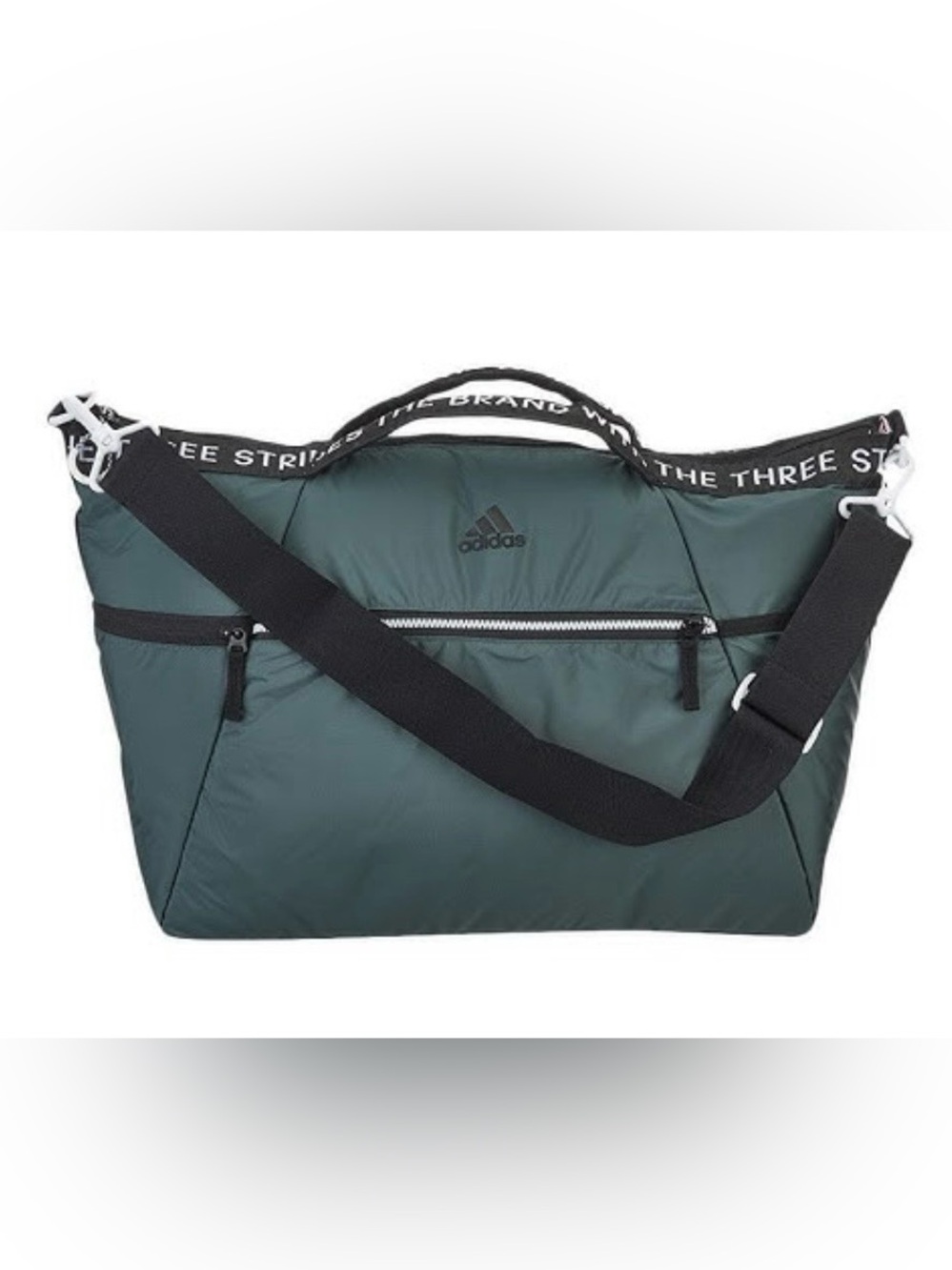 Adidas Studio III Green Duffel Bag with Black Straps - NWT
